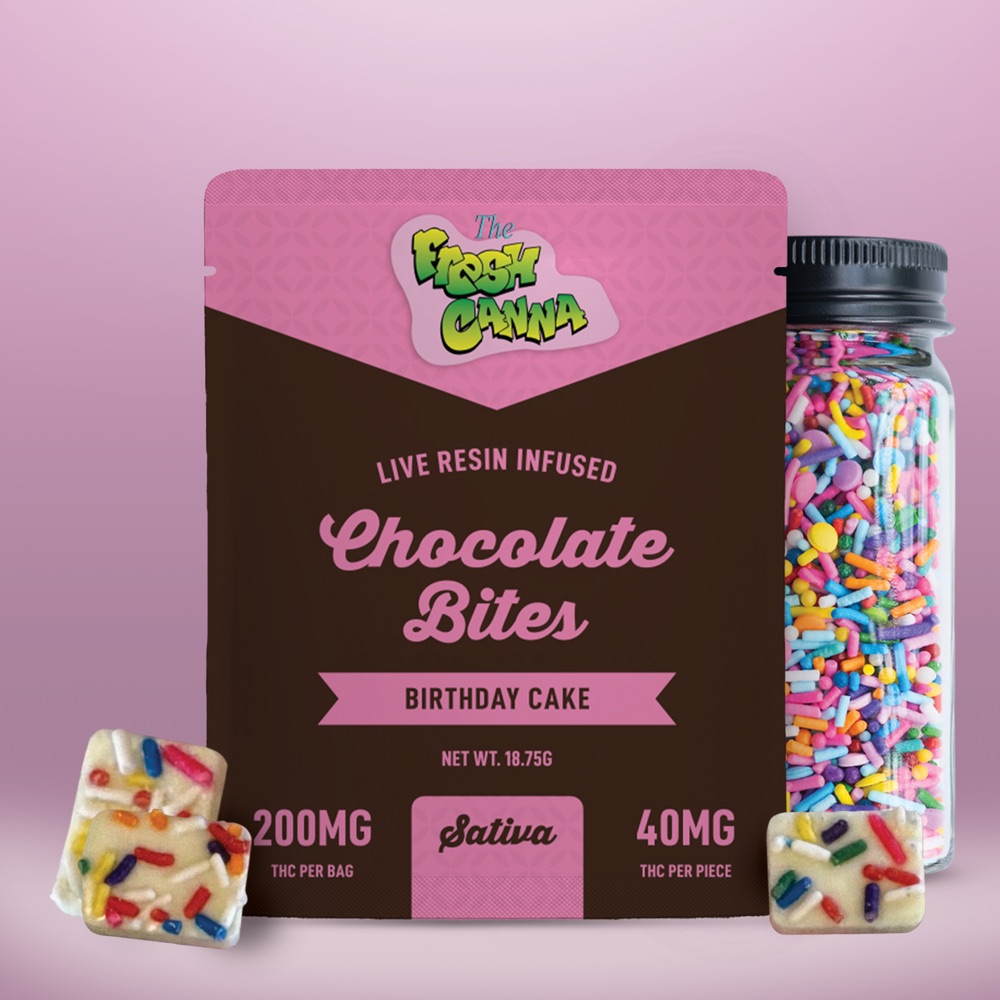 200mg chocolate bites — Birthday Cake