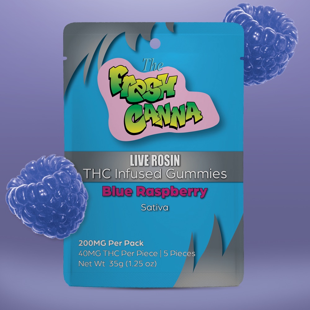 Live rosin gummies — Blue Raspberry